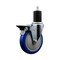 Service Caster 5'' Blue Poly Swivel 1-3/4'' Expanding Stem Caster with Brake SCC-EX20S514-PPUB-BLUE-PLB-134 - alternate 1